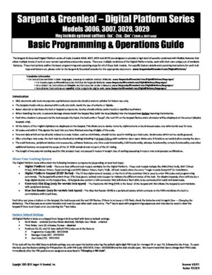 Audit Lock 2.0 Quick Start Operating Instructions
