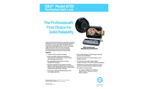 Model 6730 Sell Sheet