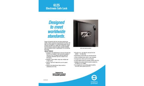 Model 6125 Sell Sheet