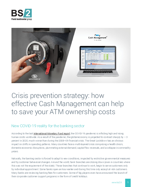 A-Series with Display - BS2 Partnership Reduce ATM Ownership Costs